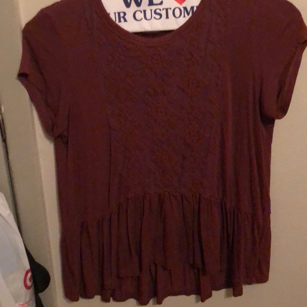 Peplum style shirt